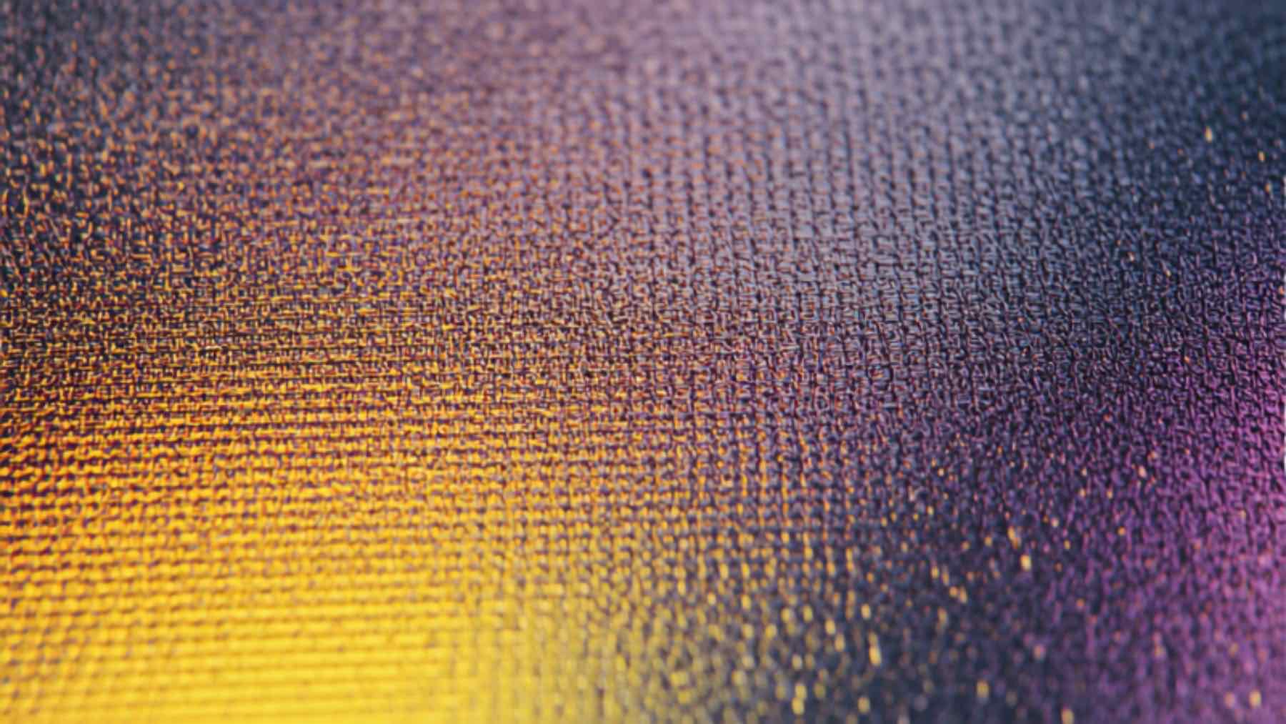 Progressive CMYK overprint swatches on dark aluminium foil